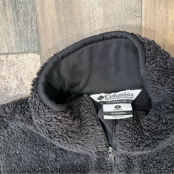 Columbia Womens Interchange Fleece Full Zip Jacket Woman Large Black - Picture 7 of 7